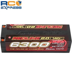 Gens Ace 15.2V 6300mAh 4S 140C LiHV 5.0mm bullet redline 2.0 GEA63004S14D5 - Picture 1 of 1