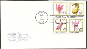 US Scott # 2079a Orchids FDC . No Cachet. - Picture 1 of 1