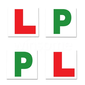 Magnetic L and P Plates Exterior Car Bike Secure Safe Learner Driving Vehicle - Picture 1 of 9