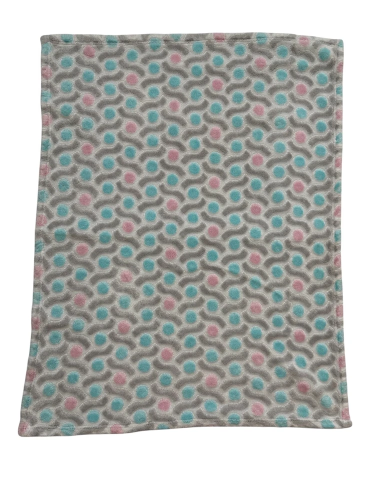 Bananafish Studio Rosa Aqua Azul Teal Geométrico Geo Niños Lovey Manta Bebé Foto 1 de 4