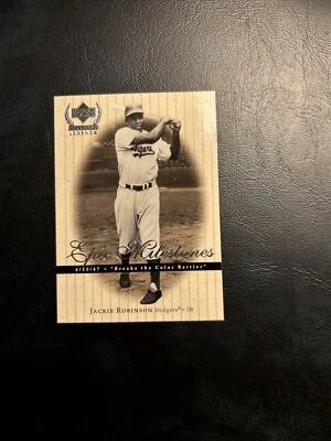 B99a Em2 Jackie Robinson, Brooklyn Dodgers, 1999 Upper Deck Century Legends - Image 1 of 2