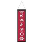 Cincinnati Reds MLB Heritage Banner Embroidered Wool 8" X 32" W/ Hanging Rope