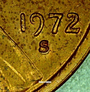 1972 S S/S Lincoln Memorial Penny BU Doubled Die Obverse Red Cent DDO RPM - Picture 1 of 4
