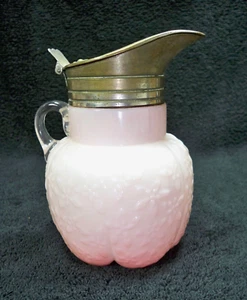 Challinar Pink Opaque Forget Me Not SYRUP Victorian Antiques EAPG - Picture 1 of 14