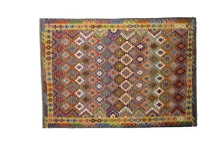 Super Kelim Kilim Afghan Orientteppiche ( 293 x 208 cm) Handgewebt Top - Bild 1 von 10