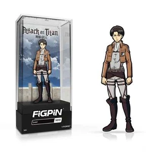 Pin esmalte de anime Attack on Titan Levi FiGPiN #1013 - Imagen 1 de 4