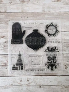 Estampillas decorativas premium Close To My Heart Acrylix S1210 muy feliz Navidad - Imagen 1 de 4