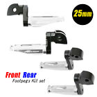 Silver Mfp Rear Rider Foot Pegs 1 Inch Extender For Sv 1000 / S 03 04 05 06 07