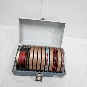 Vintage 1960-1970s Home Movie 8mm Film LOT Small Reels 2 Storage Box - Picture 1 of 17