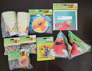 Sesame Street Elmo Birthday Party Supplies Set DesignWare NEW