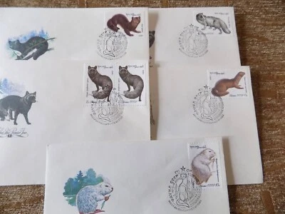 Vintage First day issue stamped envelope FDC Soviet Union era USSR CCCP Animals - Image 1 of 4