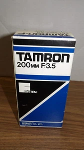 Vintage TAMRON 200mm f3.5 TELEPHOTO LENS with lens filter for Nikon - Picture 1 of 13