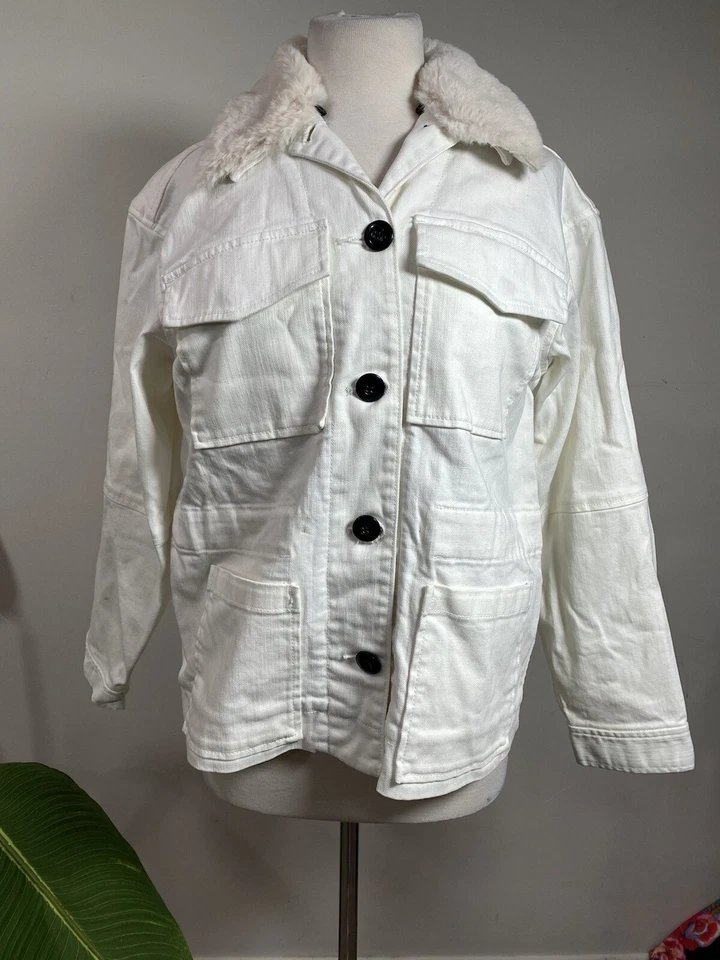 Chaqueta/abrigo para mujer La Vie Rebecca Taylor talla, color crema Foto 1 de 4