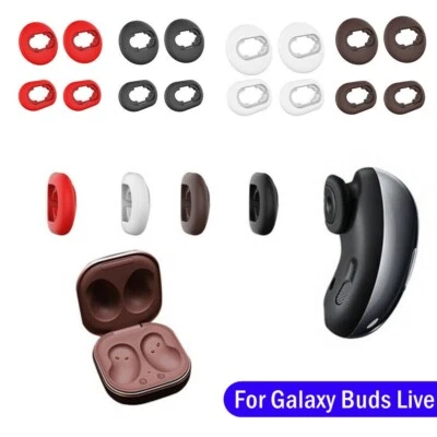 2 paia di auricolari in silicone cover auricolari di ricambio per Samsung Galaxy Buds Live - Immagine 1 di 4