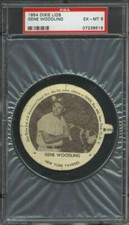 1954 Dixie Lids Sealtest Ice Cream Gene Woodling PSA 6 New York Yankees (Right)