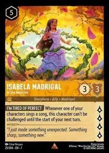 Isabela Madrigal In the Moment 25/204 Disney Lorcana Archazia's Island Rare NM - Picture 1 of 1