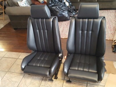 BMW E30 325i 325is 318 318is SPORT SEATS REUPHOLSTERED REBUILT OEM GERMAN VINYL - Image 1 of 4
