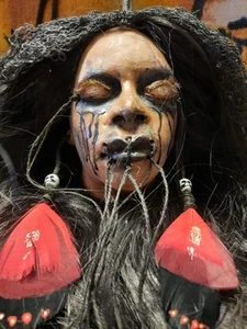 CALIDAD MUSEO ENCOGIDO *MUJER* GUERRERO, BRUJA, BRUHAW, FANTASMA, LA LLORONA - Imagen 1 de 12
