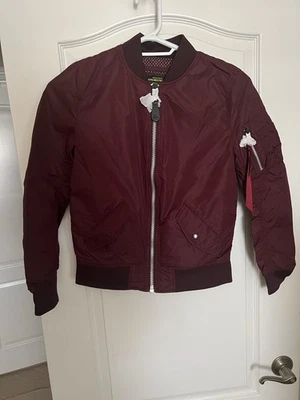 Alpha Industries - bordeaux bomber jacket size xs New - Image 1 of 3