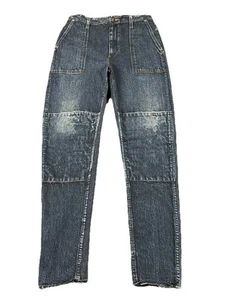 Rare Rag & Bone Miramar Mia Trompe L'Oeil Tapered Leg Faux Denim Size XS - Picture 1 of 10