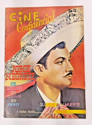CINE CONFIDENCIAL, MEXICAN MAGAZINE, No.10 OCTOBER 1970, JORGE NEGRETE ON COVER - Image 1 of 4