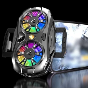 Refroidisseur de téléphone portable coloré RGB avec contrôle intelligent de - Photo 1 sur 12