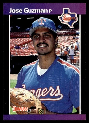 1989 Donruss Jose Guzman Texas Rangers #284 - Image 1 of 2