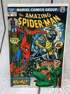💥 Amazing Spider-Man #124 (1973, Marvel) 1st Man-Wolf Key! VF- Bronze Age 🔥 - Picture 1 of 7