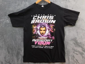 Chris Brown Indigoat Tour Shirt Mens Large Black Summer 2019 Graphic Concert Tee - Picture 1 of 12