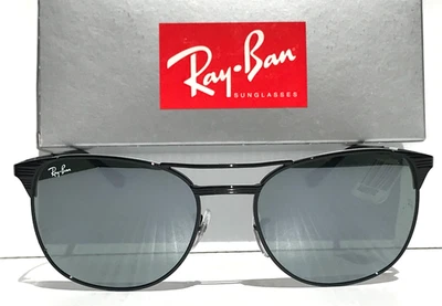 NUEVO Ray Ban Marco de Metal Negro Mate Cristal Lente Verde Gafas de Sol RB3429-M 002 Foto 1 de 4