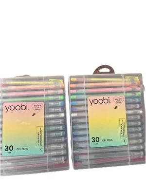 Yoobi 30pk Color & Glitter Gel Pens Set - Multicolor 2 Pack