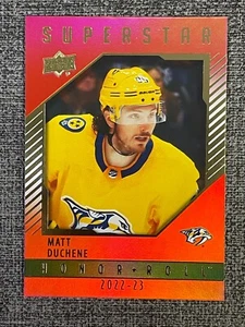 Matt Duchene 2022-23 Upper Deck Series 1 Superstar Honor Roll Red Rainbow #HR-42 - Picture 1 of 2