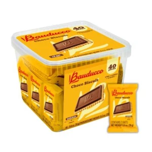 Choco Biscuit Cookies, 25.3 oz (Pack of 40) - Crispy & Delicious Chocolate Co... - Picture 1 of 6