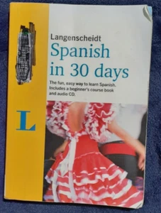 Langenscheidt Spanish In 30 Days Beginner's Course**UNSUABLE, CRACKED CD** - Imagen 1 de 6