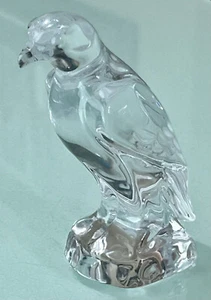 Vintage DAUM  Clear  Crystal Falcons - Picture 1 of 5