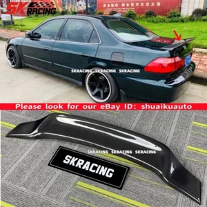 For Honda Accord 98-02 Sedan Duckbill Real Carbon Fiber Rear Trunk Spoiler Wing - Picture 1 of 22