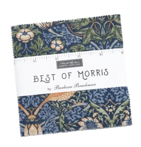 MODA BRAND NEW Best of Morris Charm Pack 42 x 5 inch by 5 inch Squares - Picture 1 of 3
