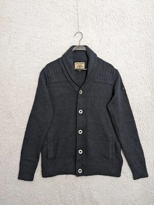 Chevignon Sweater Cardigan Mens Wool Sz. L Gray Winter Button Grey Warm - Image 1 of 4