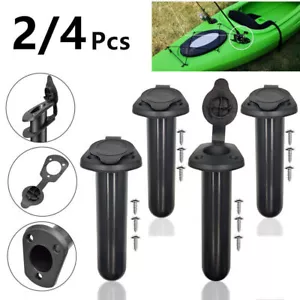 Soporte de caña de pescar de montaje empotrado de 2 piezas para aparejos de pesca para kayak barco herramienta de accesorios - Imagen 1 de 14