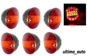 6x LUCES TRASERAS LED 24V LUCES TRASERAS HAMBURGUESA PARA CAMIÓN REMOLQUE DAF HOMBRE MERCEDES - Imagen 1 de 8
