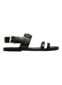 Bally Jawad 6231511 Men's Black Calf Plain Leather Sandals MSRP $542 - Picture 1 of 5