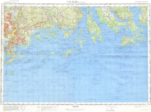 Russian Soviet Military Topographic Map - HERTTONIEMI (Finland), 1:100K, REPRINT - Picture 1 of 5