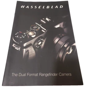 Folleto folleto de producto de doble formato cámara Hasselblad vintage catálogo - Imagen 1 de 4