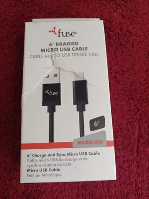 Fuse 7941 Micro to USB Charge and Sync Cable 6 ft. Black - Image 1 of 4
