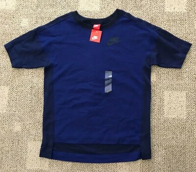 Top de mujer Nike Rally Plus manga corta azul talla mediana 100 % algodón 78223-455 Foto 1 de 3