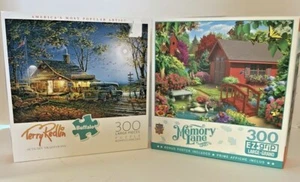 Puzzle Lot (2) Terry Redlin Autumn Traditions , Alan Giana Memory Lane 300 pc.  - Picture 1 of 11