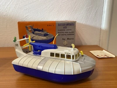 Hovercraft by Marx, Vintage Luftkissenboot 1950-1959 Rarität OVP - Bild 1 von 4