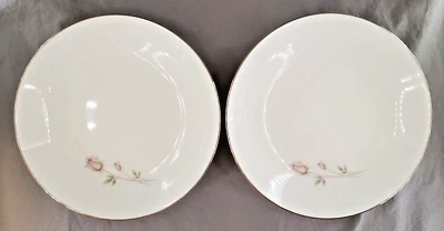 2 Noritake Japan Pasadena 6311 China Pink Silver Gray Rose Soup Salad Bowls 7.5" - Image 1 of 4