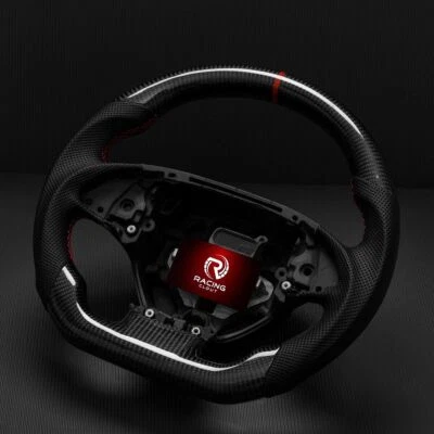 Fibra de carbono real con volante térmico para Chevrolet Corvette C7 ZR1 2014-19 Foto 1 de 4