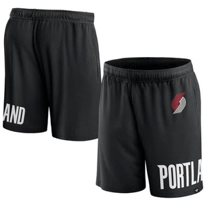 Men's Fanatics Black Portland Trail Blazers Free Throw Mesh Shorts - Picture 1 of 3